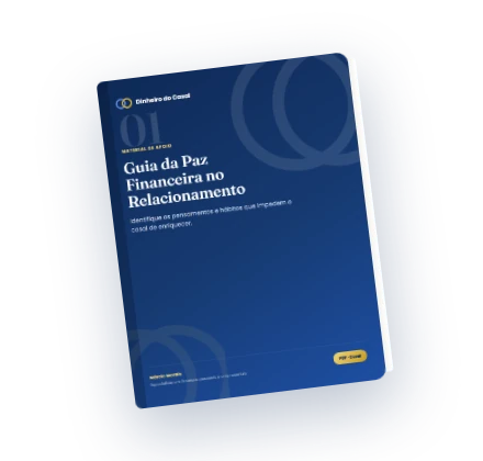 Mockup do e-book Guia da Paz Financeira no Relacionamento