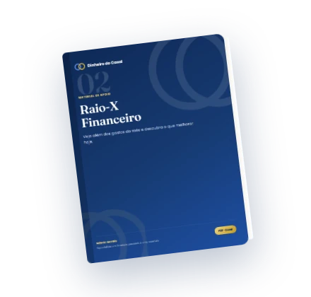 Mockup do e-book Raio-X Financeiro